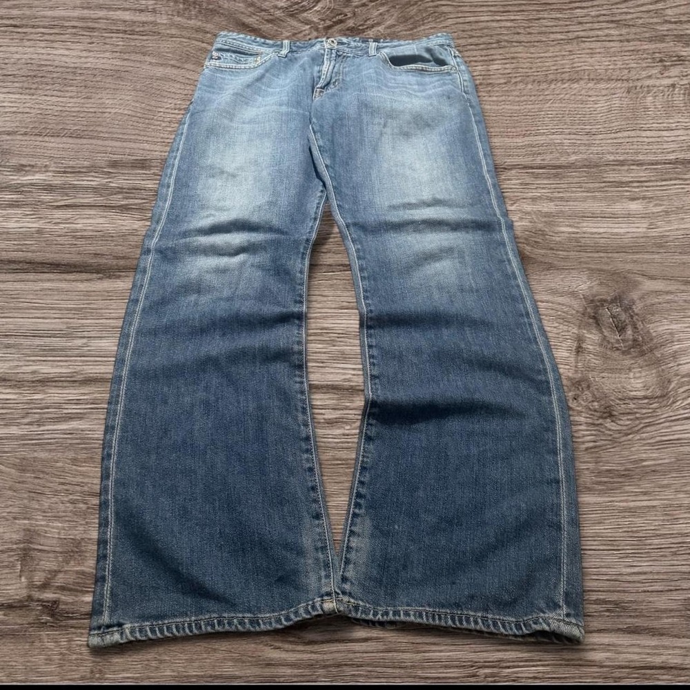 34x30 Blue Bootcut Flared 2000s Jeans Y2K Vintage